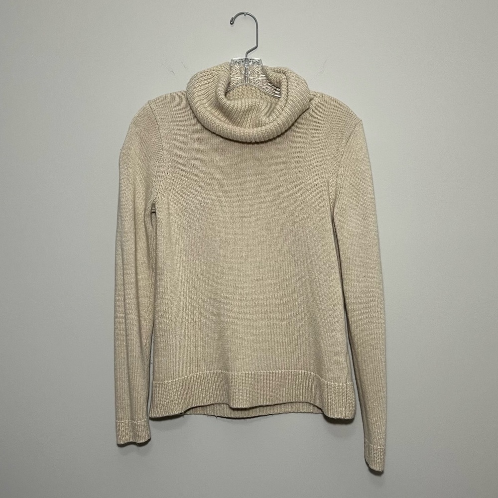 J. Crew Factory Merino Wool Blend Cowl / Turtle Neck Sweater